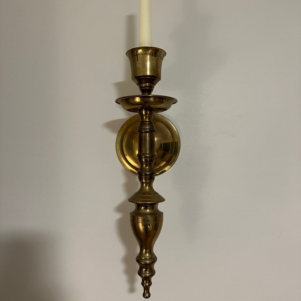 Vintage Brass Wall Sconce